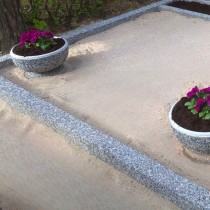 Oграда из мытого бетона - Ограды для могил | Памятники | Надгробные плитки - Hauakivi Salong OÜ