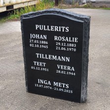 Hauakivi ja hauapiirded - Tallinnas ja üle Eesti