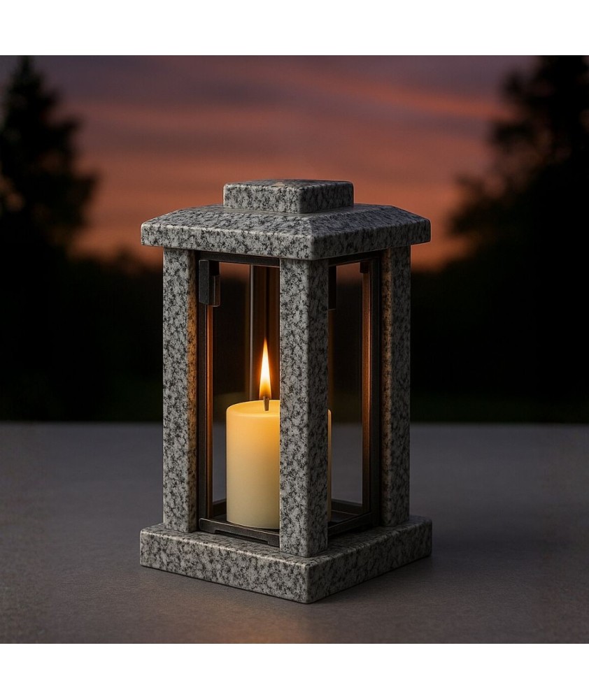 Гранитный могильный фонарь