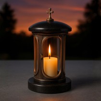 Гранитный могильный фонарь