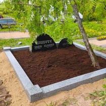 Graniidist hauapiire - Hauapiirded ja Hauakivid